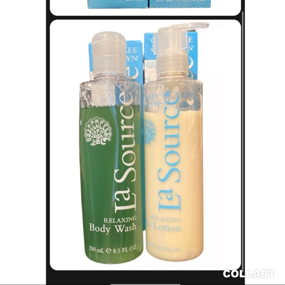 Crabtree & Evelyn La Source Relaxing Body Wash & Lotion 8.5 Oz Each - Picture 2 of 2